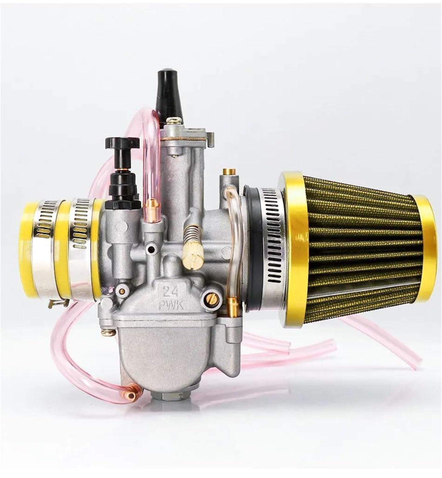 Vergaser Motor Für 2T 4T PWK 21 24 26 28 30 32 34mm Motorrad Vergaser Carb Mit Luftfilter ATV Buggy Quad Dirt Bike Motorrad Carburetor(U) von Xxiucj