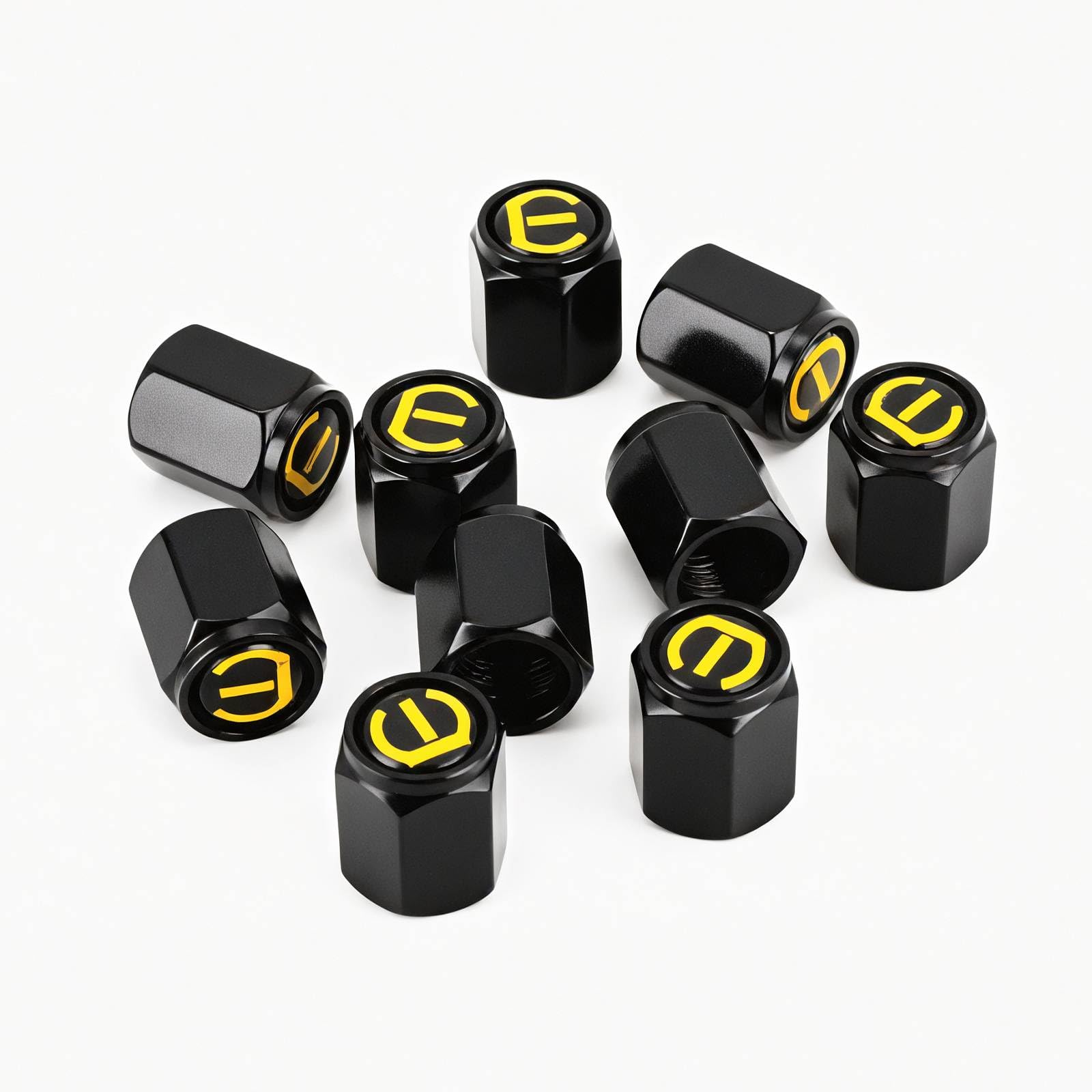 Xzenuo Ventilkappen Auto, Aluminium Metal Fahrradventil Kappe Reifenventilkappen, 10pcs Car Tyre Valve Caps Covers, Reifenmarkierer zum Einlagern Reifen für PKW, SUV, Motorrad, Bike Xzenuo Ventilkappen Auto, Aluminium Metal Fahrradventil Kappe Reifenventilkappen, 10pcs Car Tyre Valve Caps Covers, Reifenmarkierer zum Einlagern Reifen für PKW, SUV, Motorrad, Bike von Xzenuo