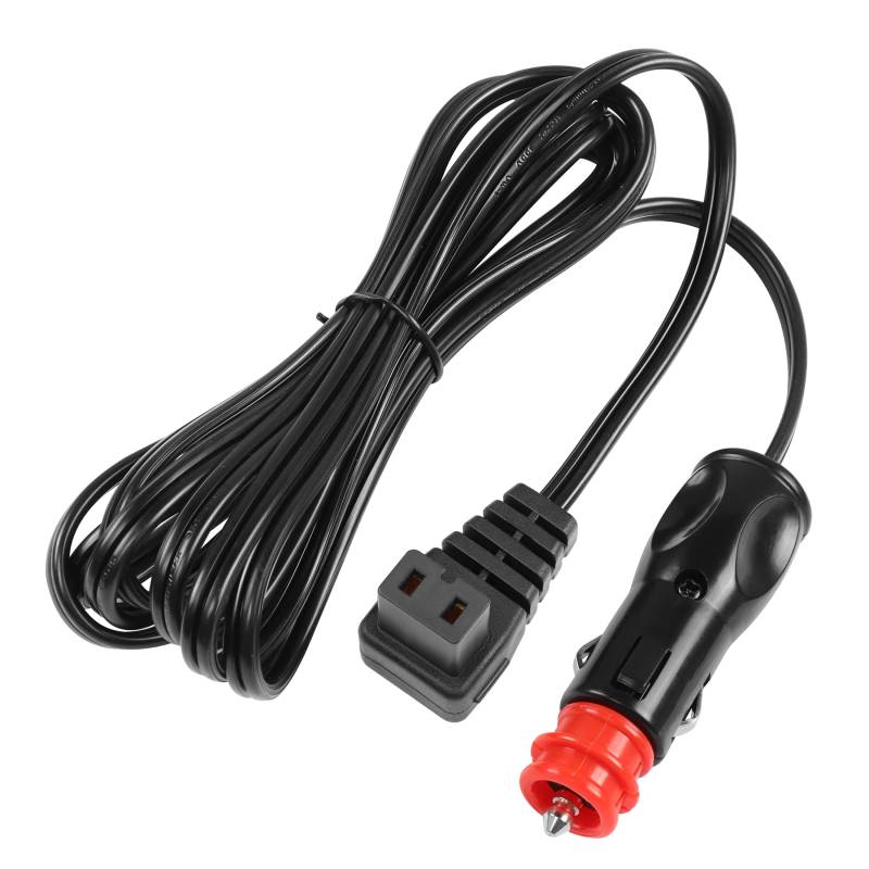 YACSEJAO 12/24V Car Cooler Kabel, 16AWG 2Pin Auto Kühlschrank Kompressor Ersatz Verlängerungskabel Eingebaut in 15A Sicherung Geeignet für Reisen, Camping oder Picknicks von YACSEJAO