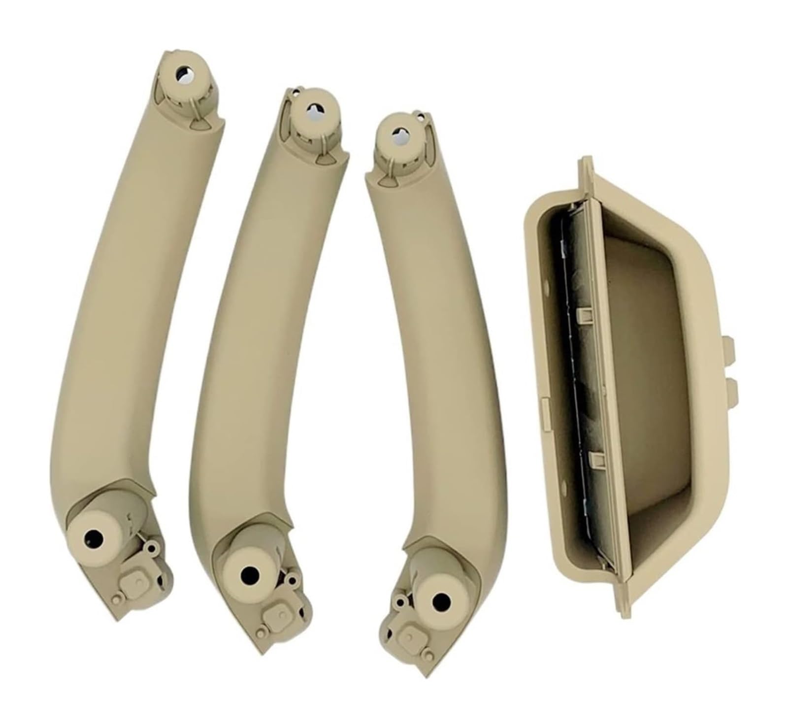 Auto Innen Türgriff Für A&UDI A4 B9 2017–2019 A5 2018 4 Stück Auto-Innentür-Armlehnenverkleidung Verkleidung Innentür-Zuggriff-Verkleidung(RHD 4pcs Set Beige) von YADLIUASA