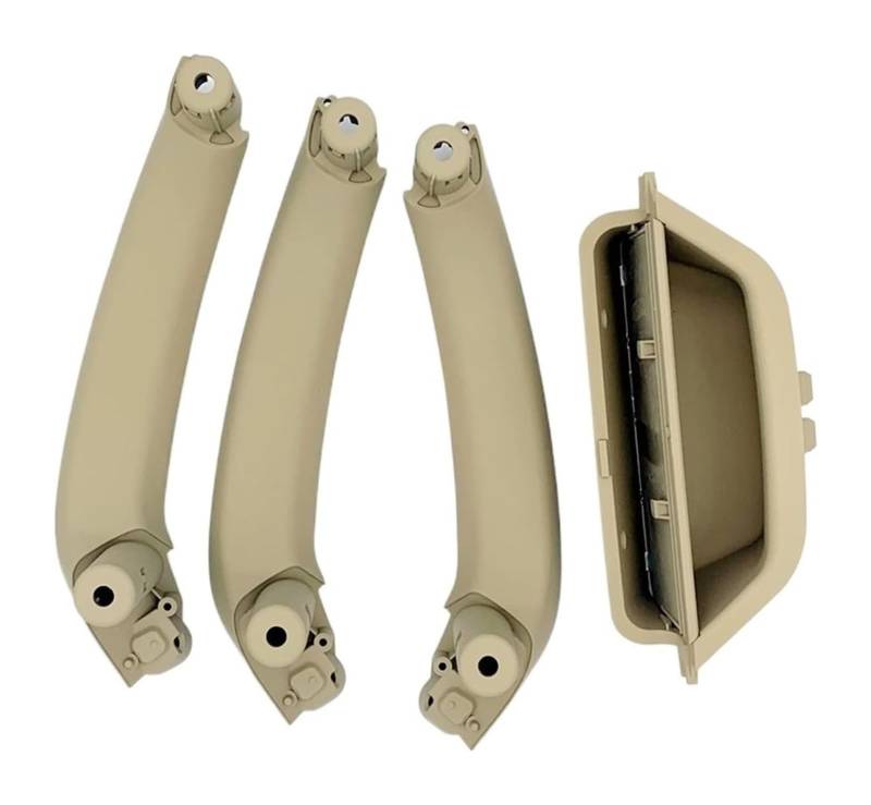 Auto Innen Türgriff Für A&UDI A4 B9 2017–2019 A5 2018 4 Stück Auto-Innentür-Armlehnenverkleidung Verkleidung Innentür-Zuggriff-Verkleidung(RHD 4pcs Set Beige) von YADLIUASA