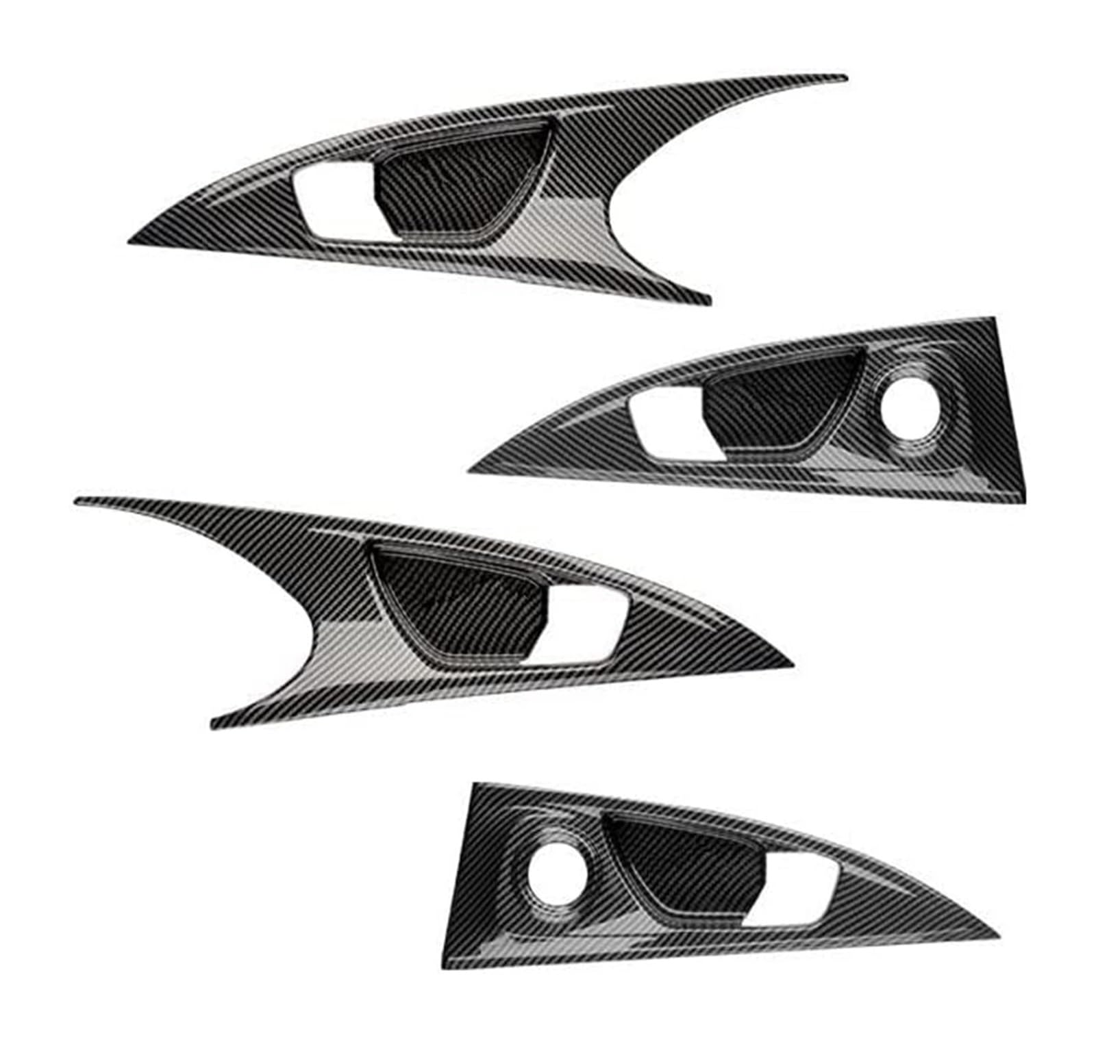 Auto Innen Türgriff Für B&MW 1 2 Serie F20 F21 F22 F23 2012-2017 Türgriffrahmen Dekorationsabdeckungsverkleidung(Hatchback 4pcs) von YADLIUASA
