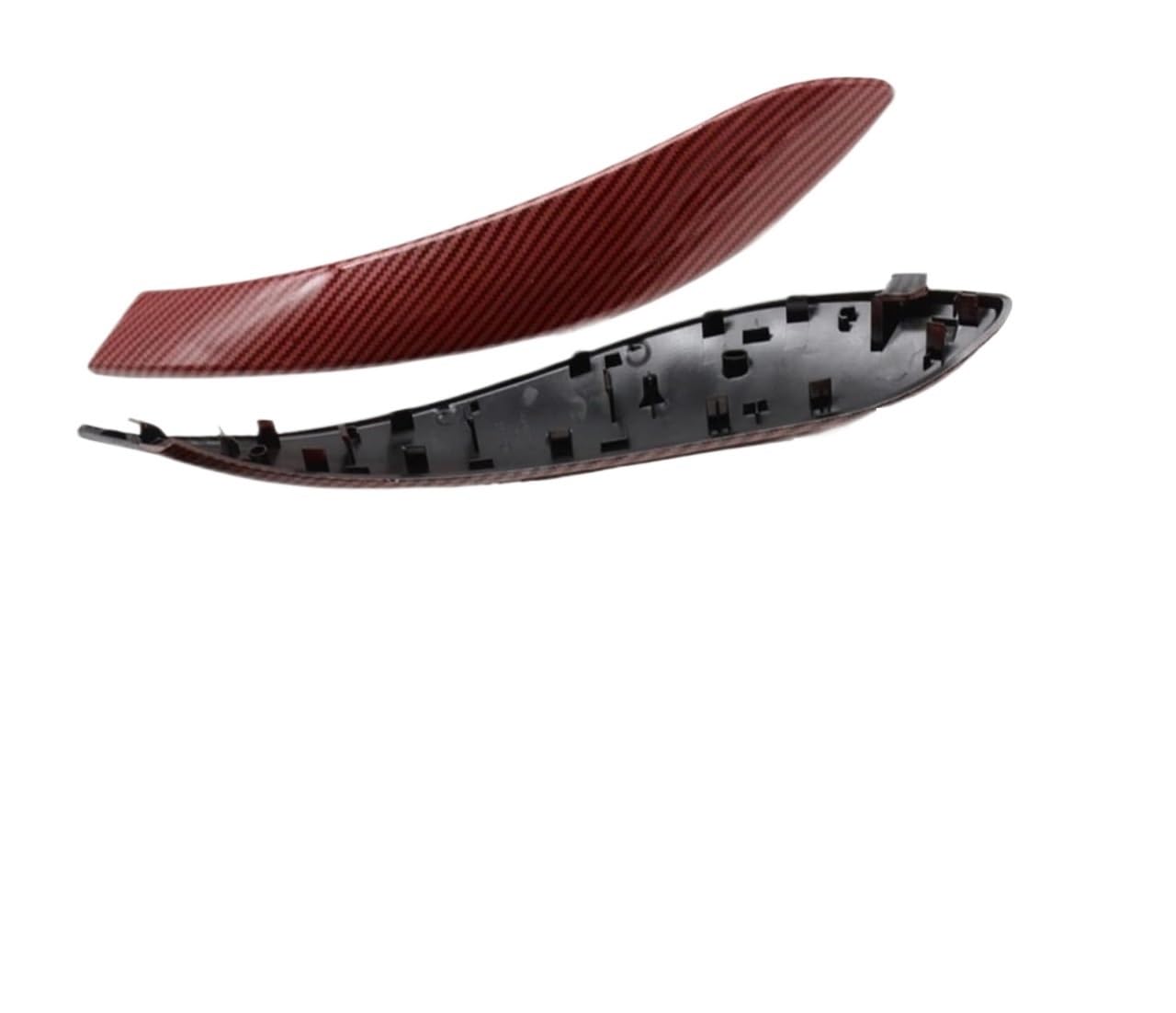 Auto Innen Türgriff Für B&MW 3 4 Serie F30 F80 F31 F32 F33 F34 F35 F36 2013–2018 Auto-Innentür-Zuggriff Äußere Abdeckungsverkleidung(Red Carbon,2pcs) von YADLIUASA