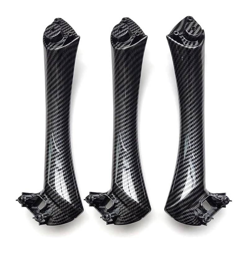Auto Innen Türgriff Für B&MW 3er E90 E91 316 318 320 325 328i 2004–2012 LHD RHD Auto-Innentür-Armlehnen-Innentür-Zuggriff-Verkleidung(RHD Inside 3pcs Set) von YADLIUASA