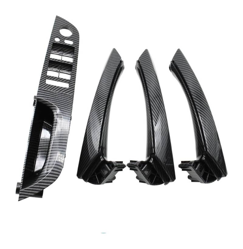 Auto Innen Türgriff Für B&MW 3er E90 E91 316i 318i 320i 325i 328i 2004–2012 LHD Linke Fahrertür-Armlehne Innengriff Kompletter Satz(Carbon,35.5 Low-end) von YADLIUASA