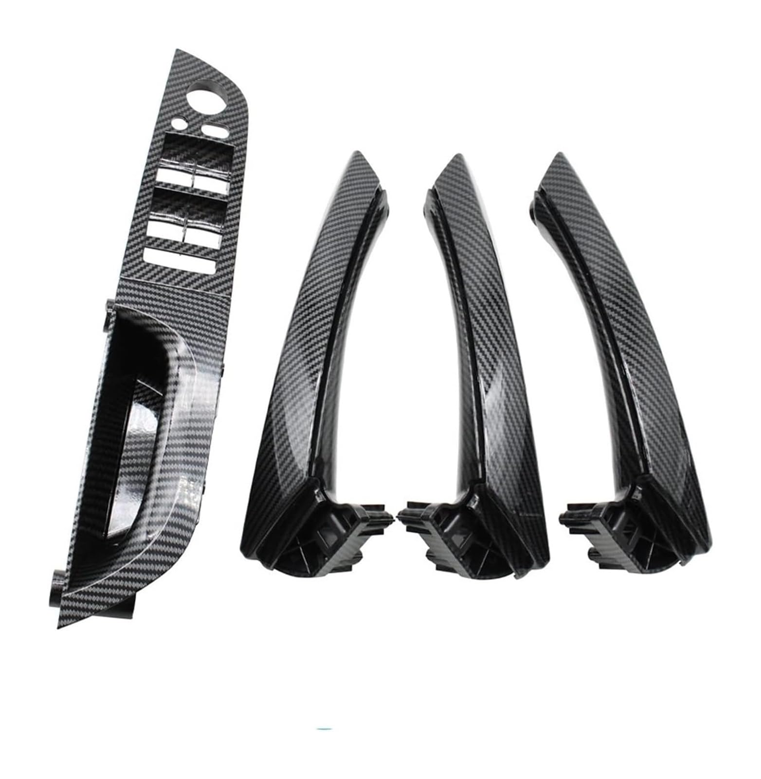 Auto Innen Türgriff Für B&MW 3er E90 E91 316i 318i 320i 325i 328i 2004–2012 LHD Linke Fahrertür-Armlehne Innengriff Kompletter Satz(Carbon,37.5 Low-end) von YADLIUASA
