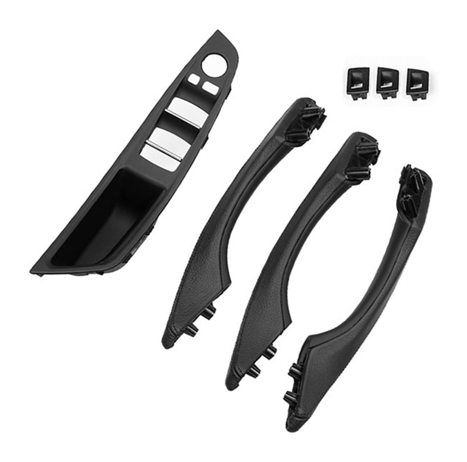 Auto Innen Türgriff Für B&MW 5 Series F10 F11 F18 520i 525i 528i 530i 2010–2017 LHD Armlehne Innentürgriff Montage Panel Pull Trim(Black) von YADLIUASA