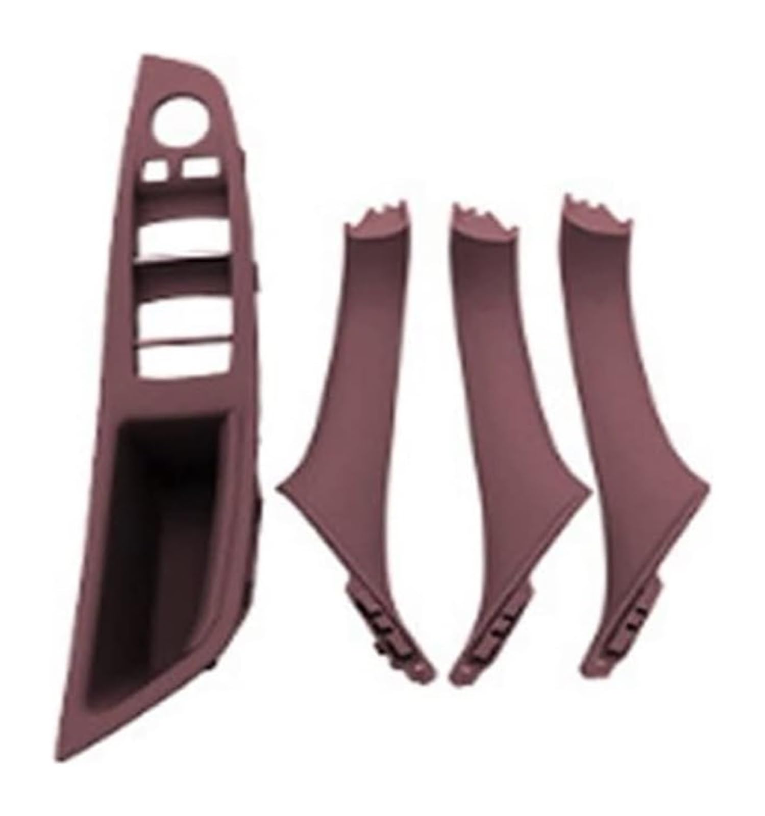 Auto Innen Türgriff Für B&MW 5 Series F10 F11 Linkslenker LHD Auto Innentürgriff Panel Pull Trim Cover(Red Wine) von YADLIUASA