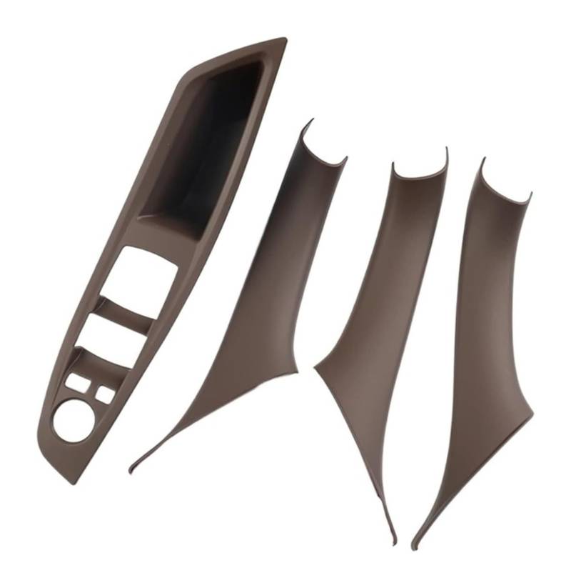 Auto Innen Türgriff Für B&MW 5 Series F10 F18 2011-2017 520 525 528 530 535 Fahrerseite Armlehnenverkleidung Abdeckung Innentürgriff(Mocha 4pcs Set) von YADLIUASA