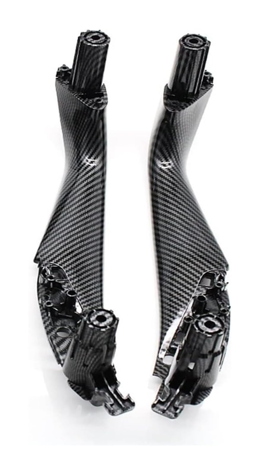 Auto Innen Türgriff Für B&MW 5 Series G30 G31 G38 F90 2017-2021 Innen Links Rechts Autotürgriff Innenabdeckungsverkleidung(Carbon Rear 2pcs) von YADLIUASA
