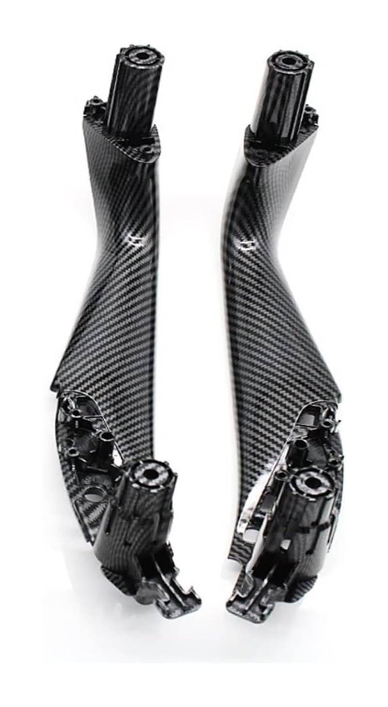 Auto Innen Türgriff Für B&MW 5 Series G30 G31 G38 F90 2017-2021 Innen Links Rechts Autotürgriff Innenabdeckungsverkleidung(Carbon Rear 2pcs) von YADLIUASA