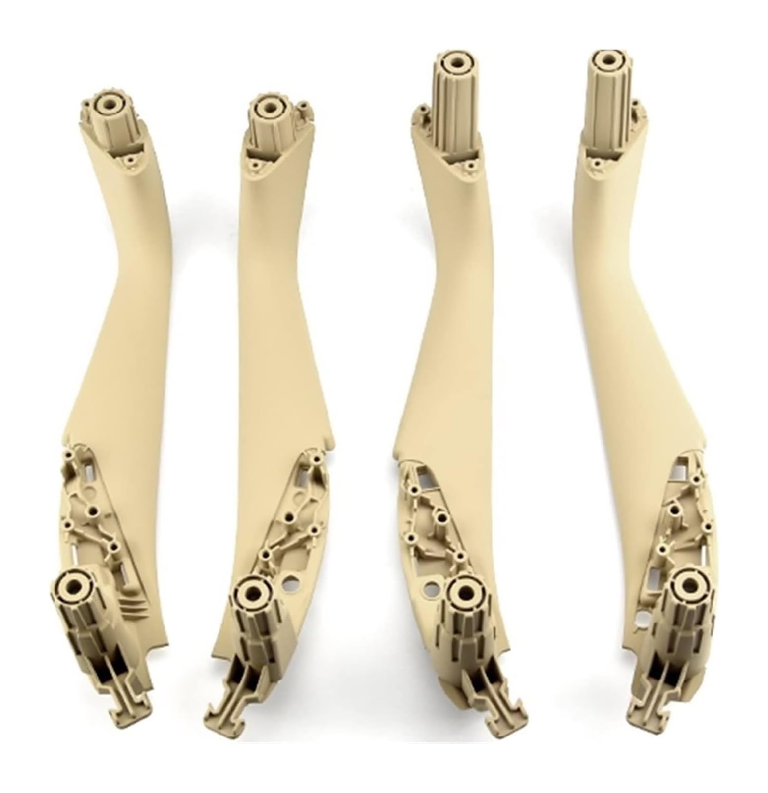 Auto Innen Türgriff Für B&MW 5 Series G30 G31 G38 F90 2017–2022 Auto-Innentür-Innengriffverkleidung Fensterschalter-Panel-Griffverkleidung(Beige,4pcs Set) von YADLIUASA