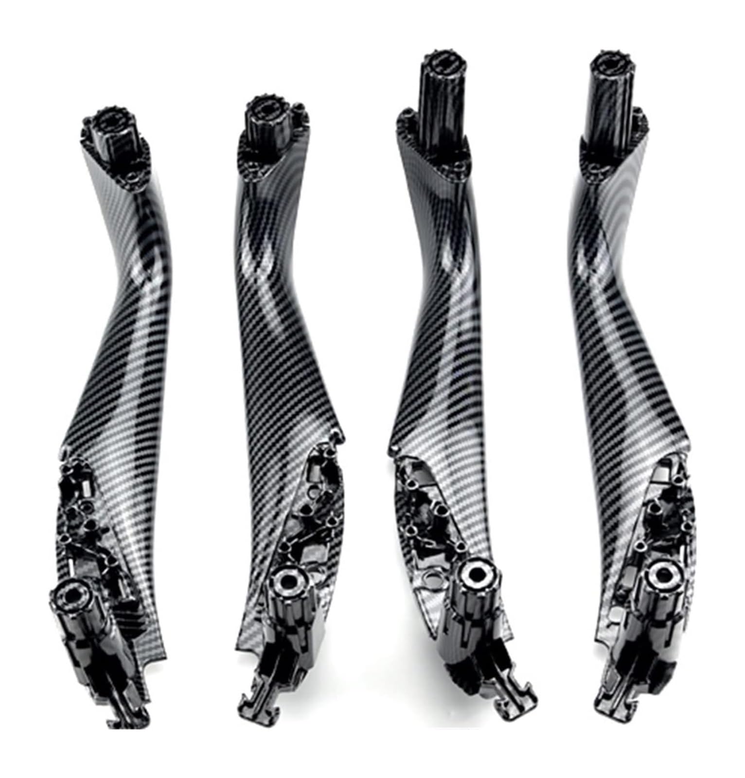 Auto Innen Türgriff Für B&MW 5 Series G30 G31 G38 F90 2017–2022 Auto-Innentür-Innengriffverkleidung Fensterschalter-Panel-Griffverkleidung(Carbon,4pcs Set) von YADLIUASA