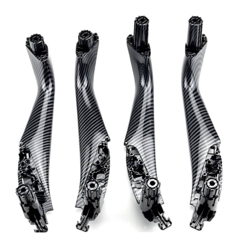 Auto Innen Türgriff Für B&MW 5 Series G30 G31 G38 F90 2017–2022 Auto-Innentür-Innengriffverkleidung Fensterschalter-Panel-Griffverkleidung(Carbon,4pcs Set) von YADLIUASA