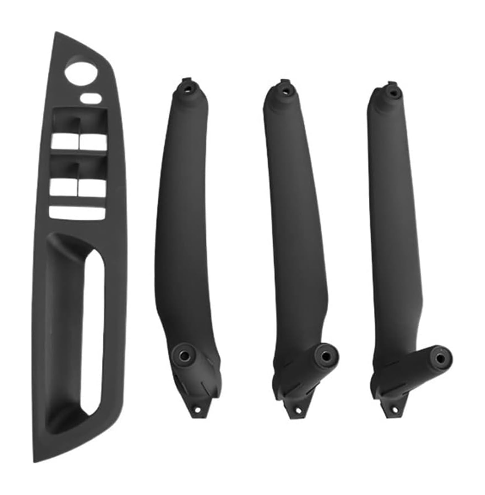 Auto Innen Türgriff Für B&MW 7-Serie F01 F02 Vorne Hinten Links Rechts Innentüren Panel Griff Bar Pull Träger Trim Abdeckung(B Black,LHD) von YADLIUASA