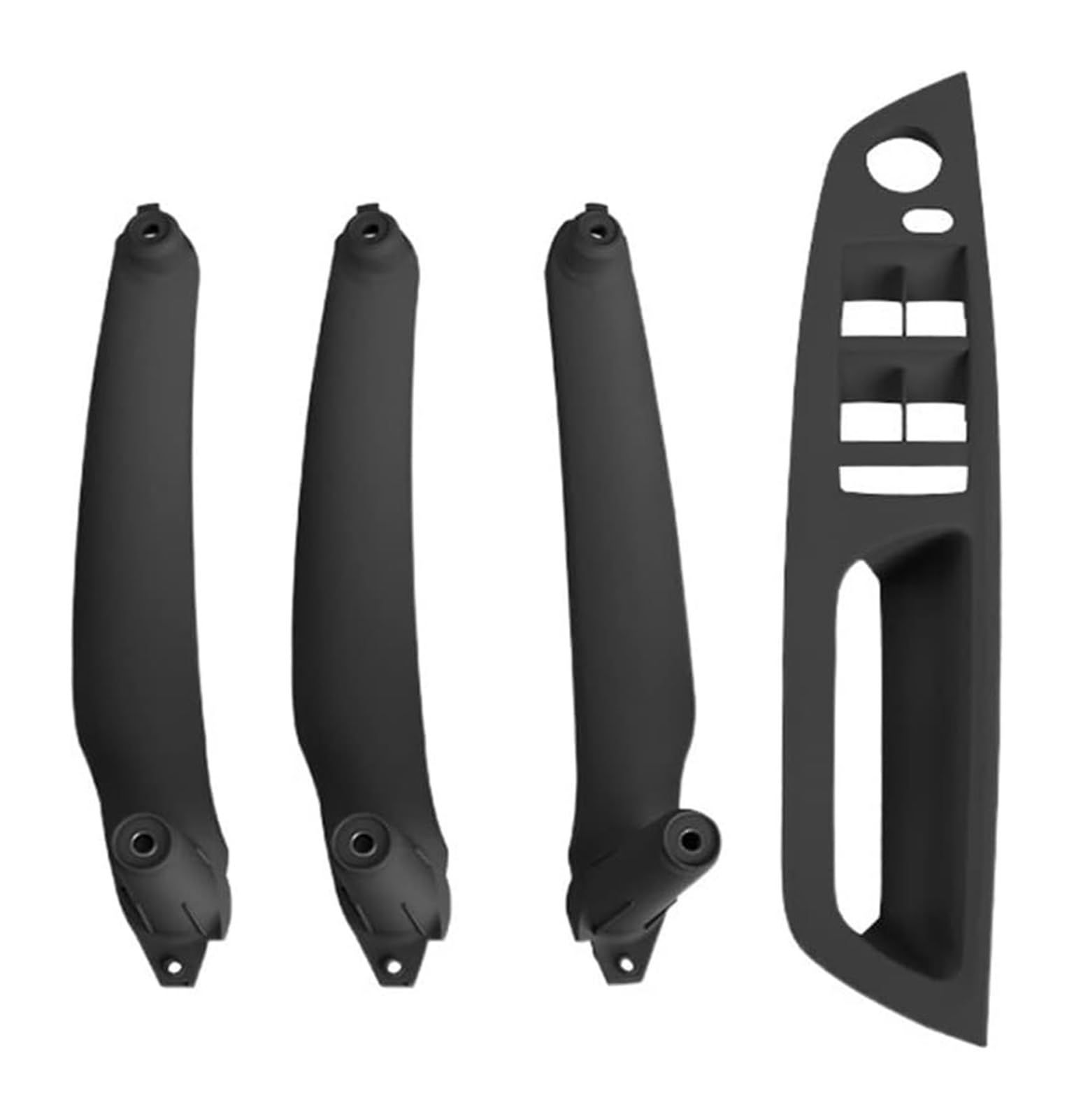 Auto Innen Türgriff Für B&MW 7-Serie F01 F02 Vorne Hinten Links Rechts Innentüren Panel Griff Bar Pull Träger Trim Abdeckung(B Black,RHD) von YADLIUASA