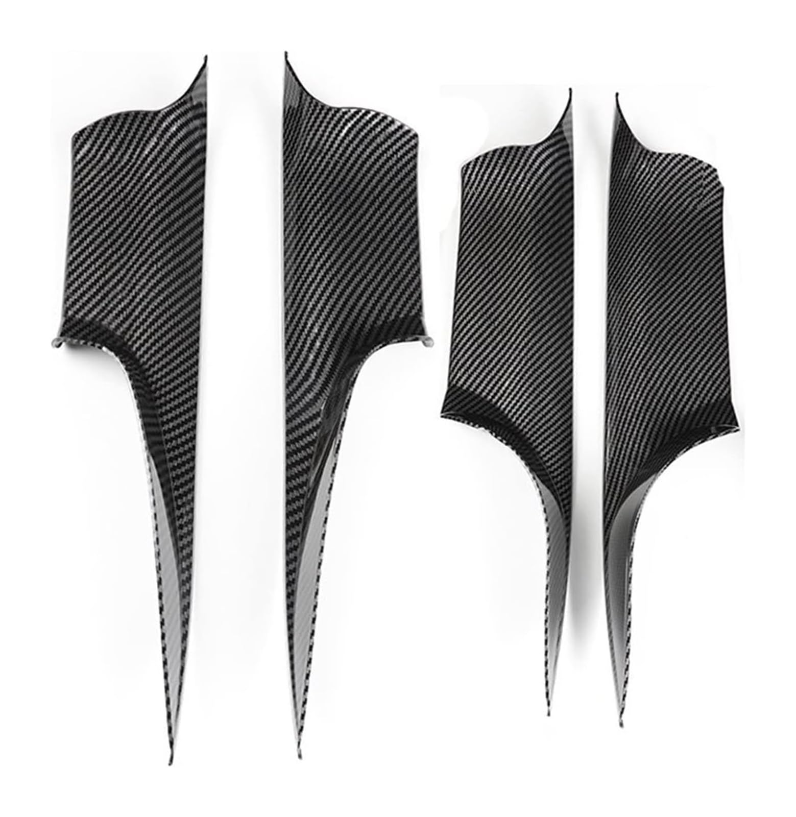Auto Innen Türgriff Für B&MW 7er F01 F02 2008–2015 Vorne Hinten Links Rechts Innere Türen Panel Griff Bar Pull Carrier Trim Cover(All Carbon) von YADLIUASA