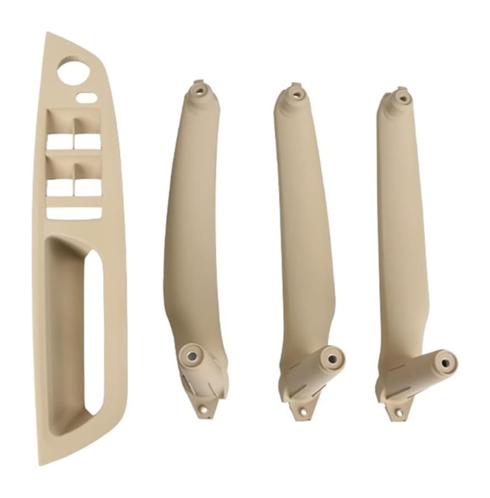 Auto Innen Türgriff Für B&MW E70 E71 E72 X5 X6 LHD RHD 4 Stück Auto-Innentürgriff Innenverkleidung Pull-Abdeckung Armlehne Ersatzverkleidung(Model B Lhd Beige) von YADLIUASA