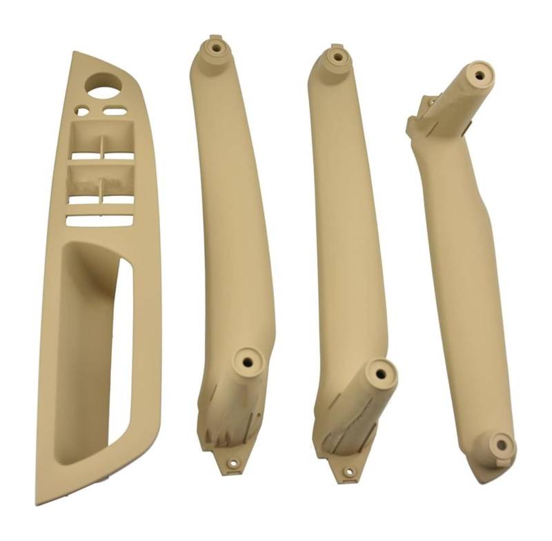 Auto Innen Türgriff Für B&MW E70 X5 2006-2013 X6 E71/E72 2007-2014 Armlehne Auto LHD Innentürgriff Panel Pull Trim Abdeckung(Beige 4 Pcs) von YADLIUASA