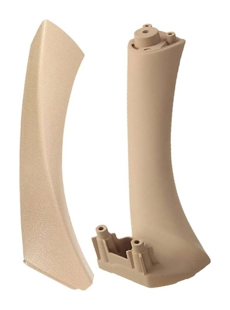Auto Innen Türgriff Für B&MW E90 E91 3 Serie 318 320 325 328 2005–2012 Auto-Innentürgriff-Panel-Trim-Abdeckungszubehör(2pc Beige(Right)) von YADLIUASA