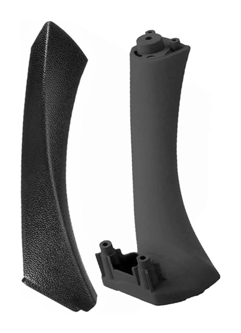 Auto Innen Türgriff Für B&MW E90 E91 3 Serie 318 320 325 328 2005–2012 Auto-Innentürgriff-Panel-Trim-Abdeckungszubehör(2pc Black(Left)) von YADLIUASA