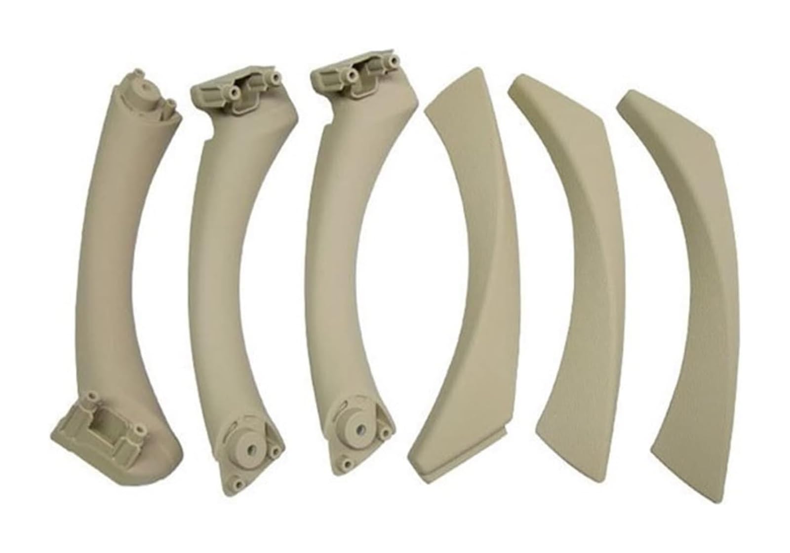 Auto Innen Türgriff Für B&MW E90 E91 3er 2004–2012 LHD RHD Innentürgriff-Panel-Kit Sedan Pull Trim Cover Zubehör(Beige) von YADLIUASA