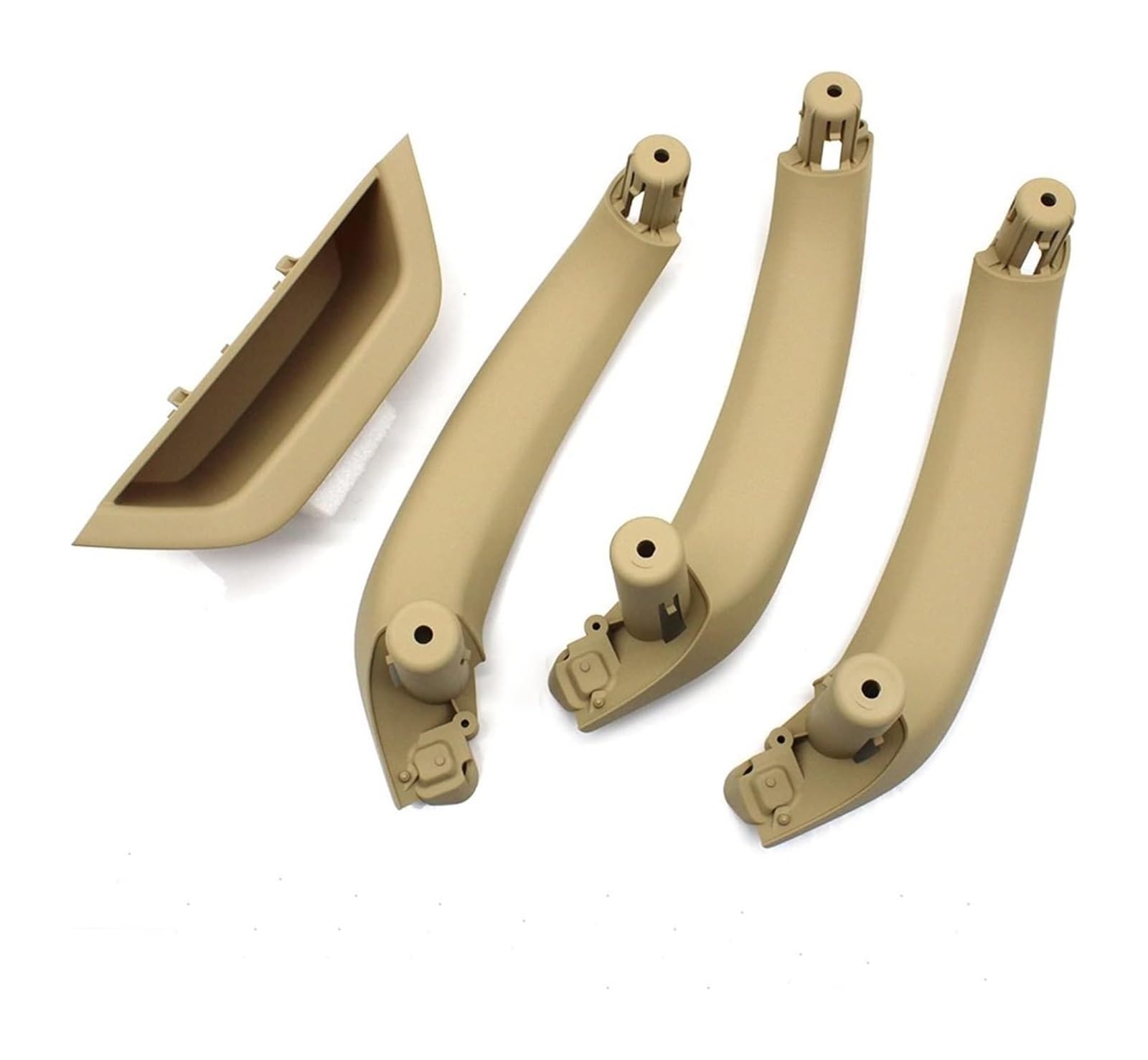 Auto Innen Türgriff Für B&MW X3 X4 F25 F26 2010-2016 LHD Innen Auto Zubehör Innere Armlehne Panel Tür Pull Griff Set(Lhd Beige Outer) von YADLIUASA