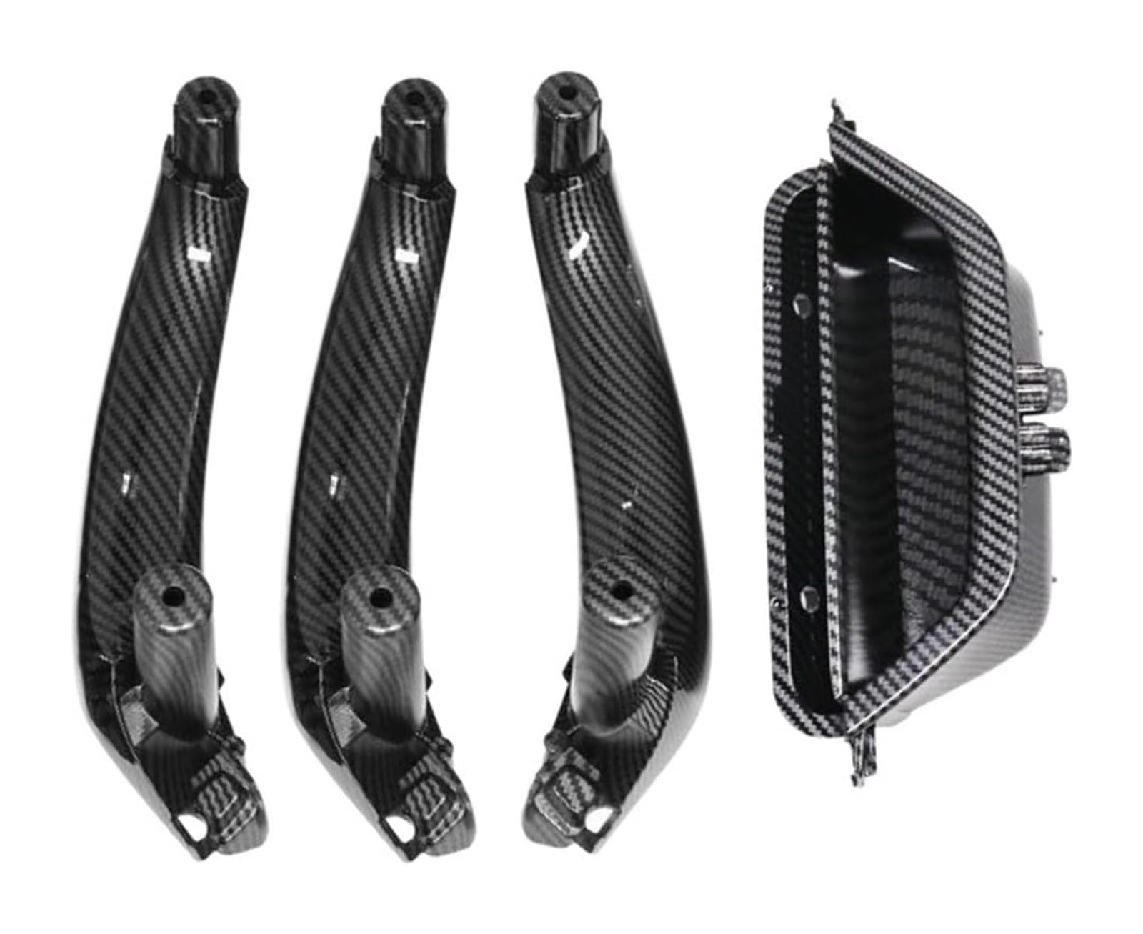 Auto Innen Türgriff Für B&MW X3 X4 F25 F26 2010-2016 RHD LHD Auto Innentürgriff Panel Griff Pull Trim Abdeckung(RHD 4pcs Set Carbon) von YADLIUASA