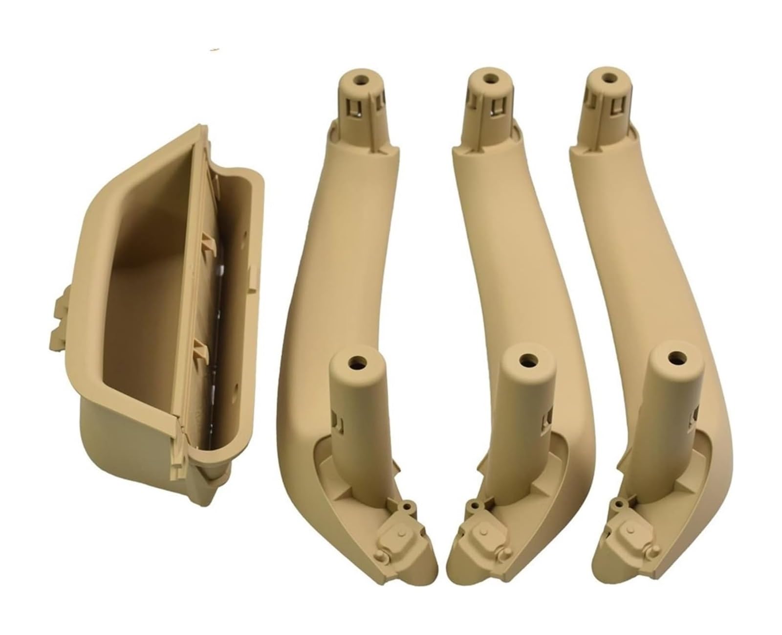 Auto Innen Türgriff Für B&MW X3 X4 F25 F26 2010–2017 LHD Haupt-Fahrertür-Innengriff-Zugverkleidung(Beige-4pcs) von YADLIUASA