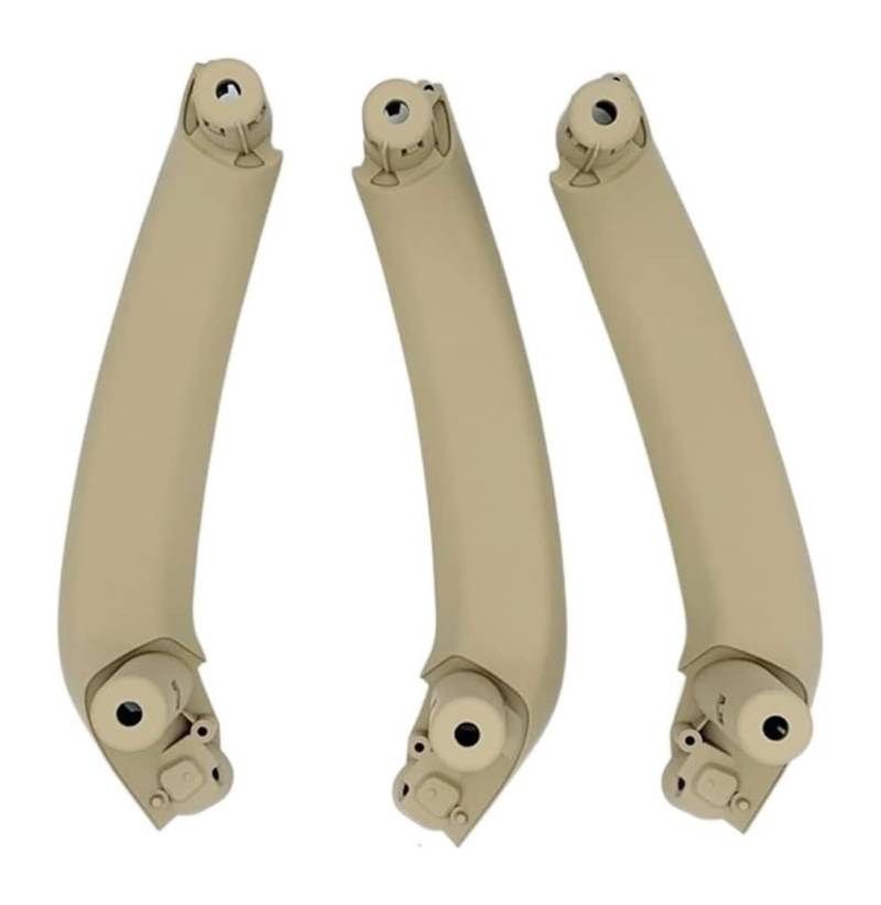 Auto Innen Türgriff Für B&MW X3 X4 F25 F26 2010–2017 LHD RHD Auto Links Vorne Innentürgriff Panel Pull Trim Cover Zubehör(Lhd 3pcs Set Beige) von YADLIUASA