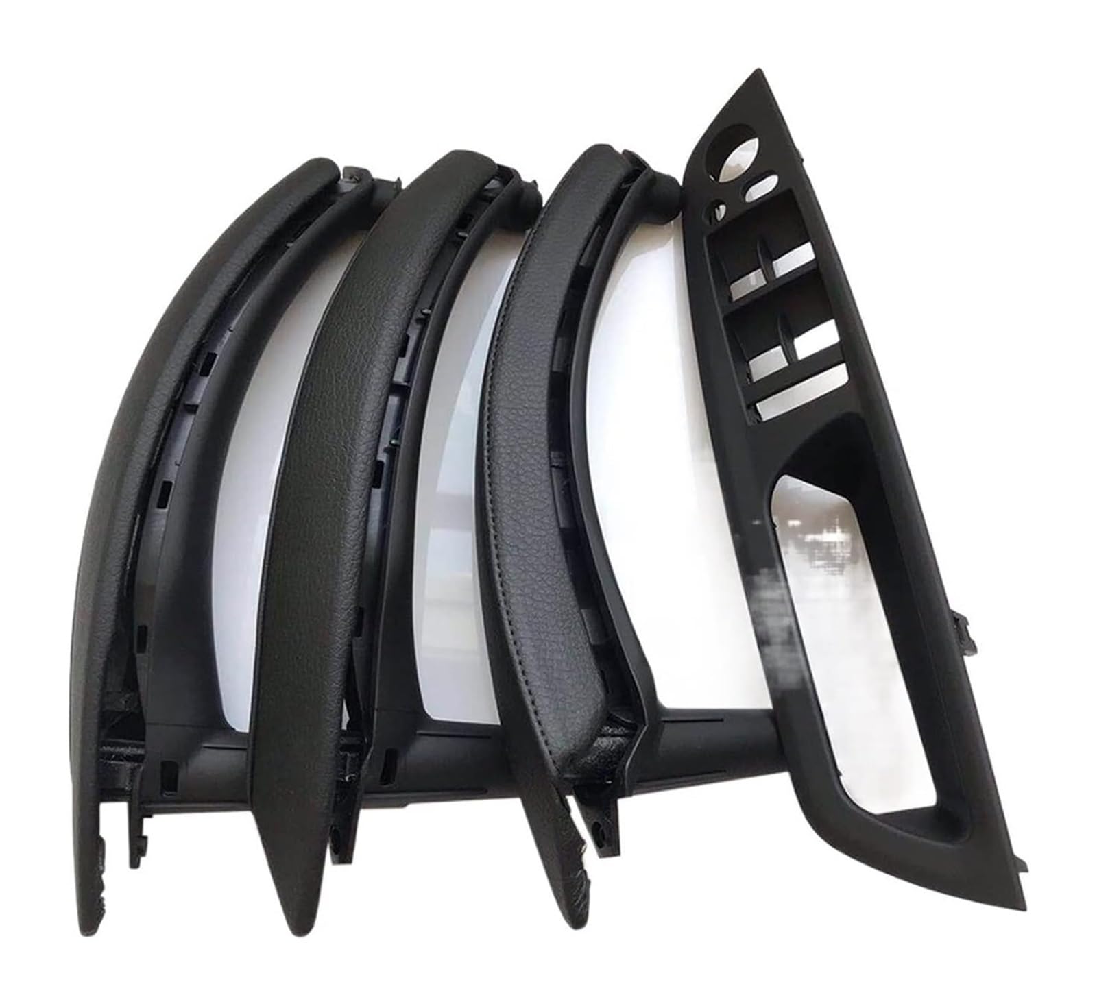 Auto Innen Türgriff Für B&MW X5 X6 E70 E71 E72 2007-2013 RHD Rechtslenker Innentür Armlehne Zuggriff Komplettset(RHD Black 7pcs) von YADLIUASA