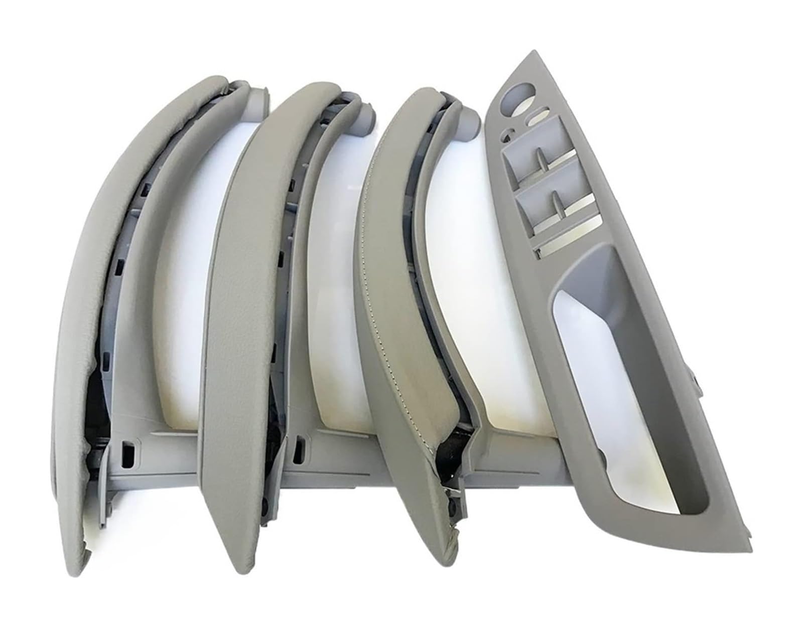 Auto Innen Türgriff Für B&MW X5 X6 E70 E71 E72 2007-2013 RHD Rechtslenker Innentür Armlehne Zuggriff Komplettset(RHD Gray 7pcs) von YADLIUASA