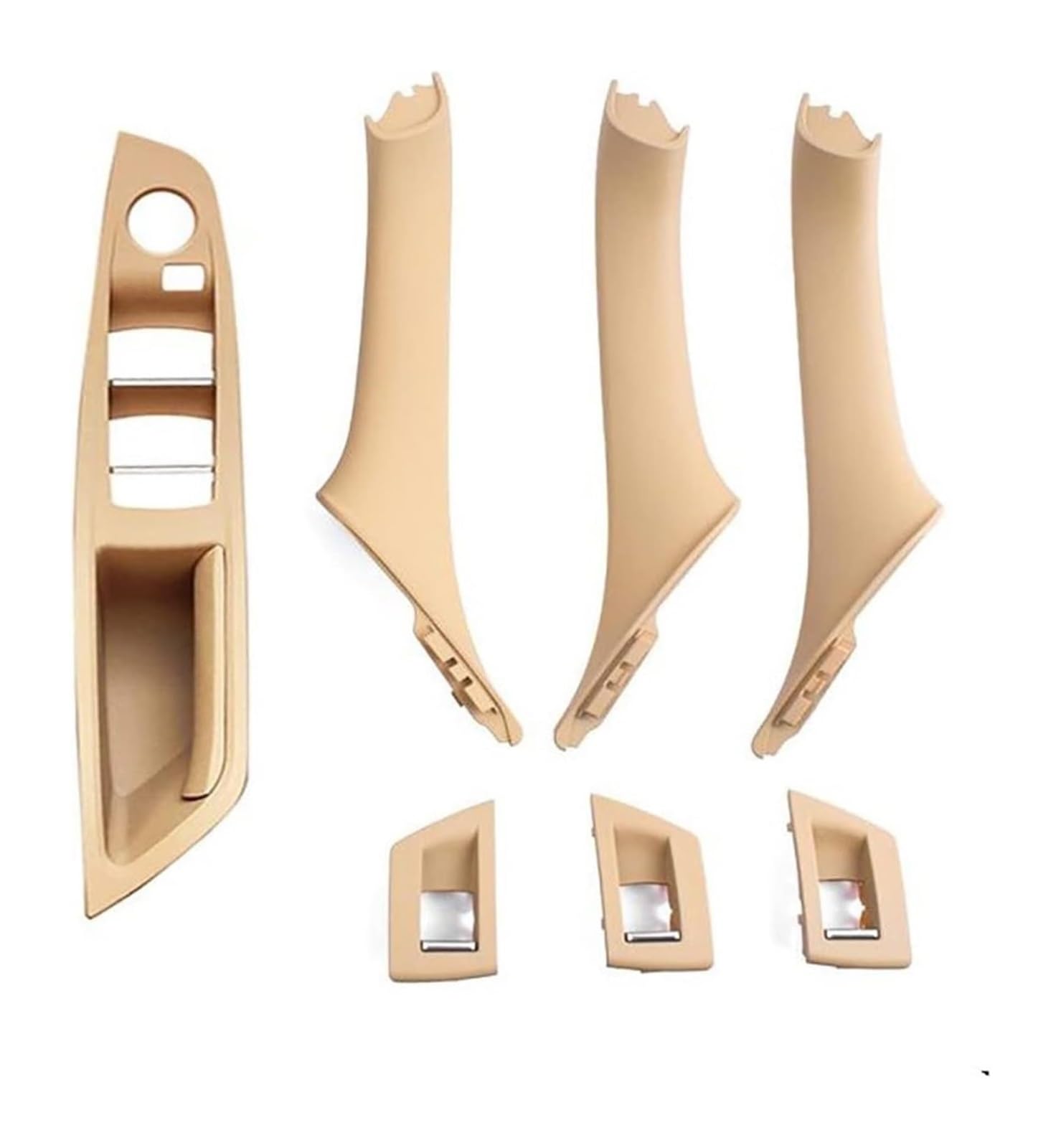 Auto Innen Türgriff Für G&MC Für Sierra Für Yukon XL 1500 2500 3500 2007-2013 Vorne Hinten Links Rechts Innen Tür Griff Pull Griff Trim(Beige Lhd 6pcs) von YADLIUASA