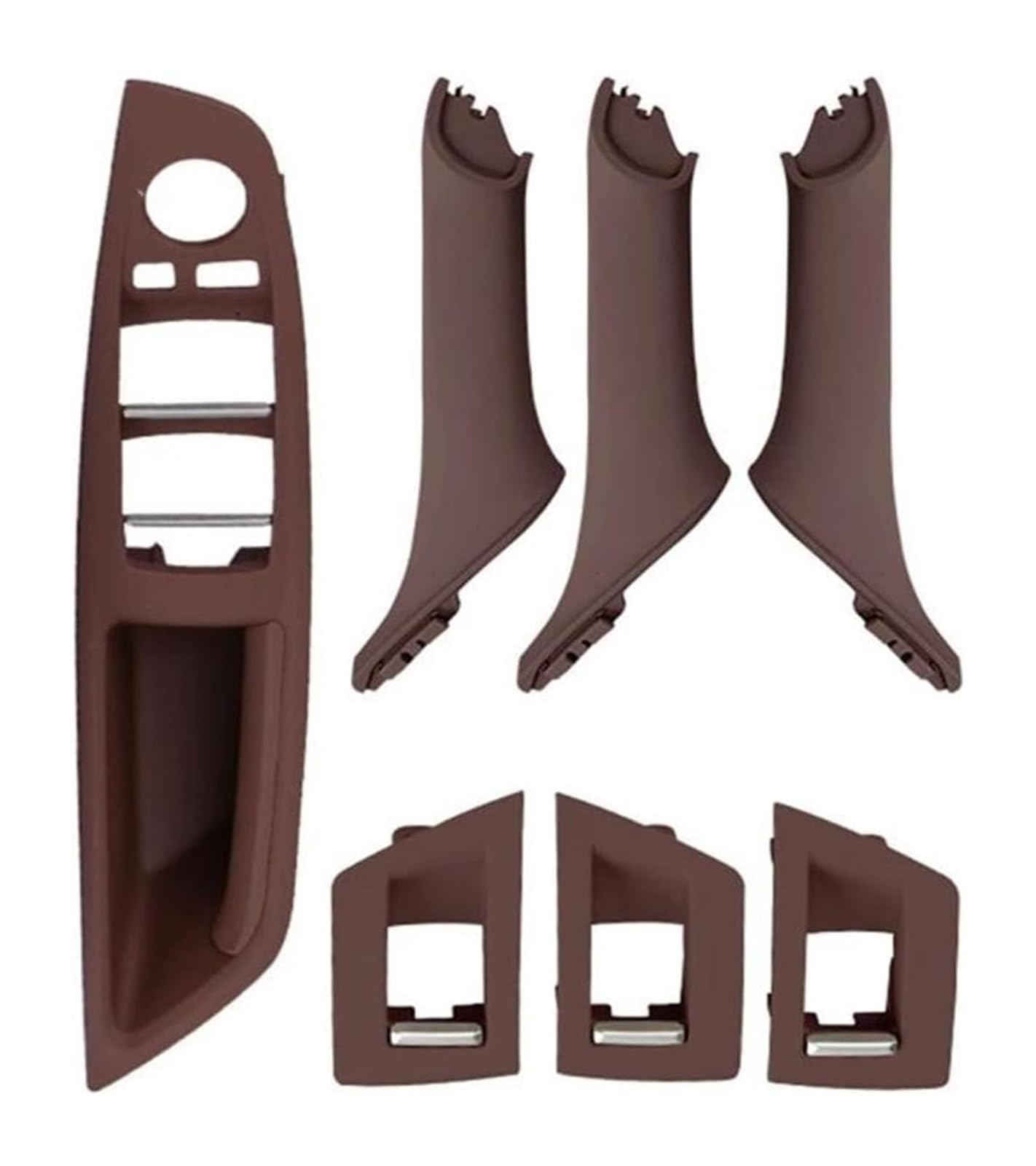Auto Innen Türgriff Für Land Für Rover Für Range Für Rover Für Sport L320 2005-2008 Auto Innen Türgriff Inneren Tür Pull Griff Trim(Red Brown) von YADLIUASA