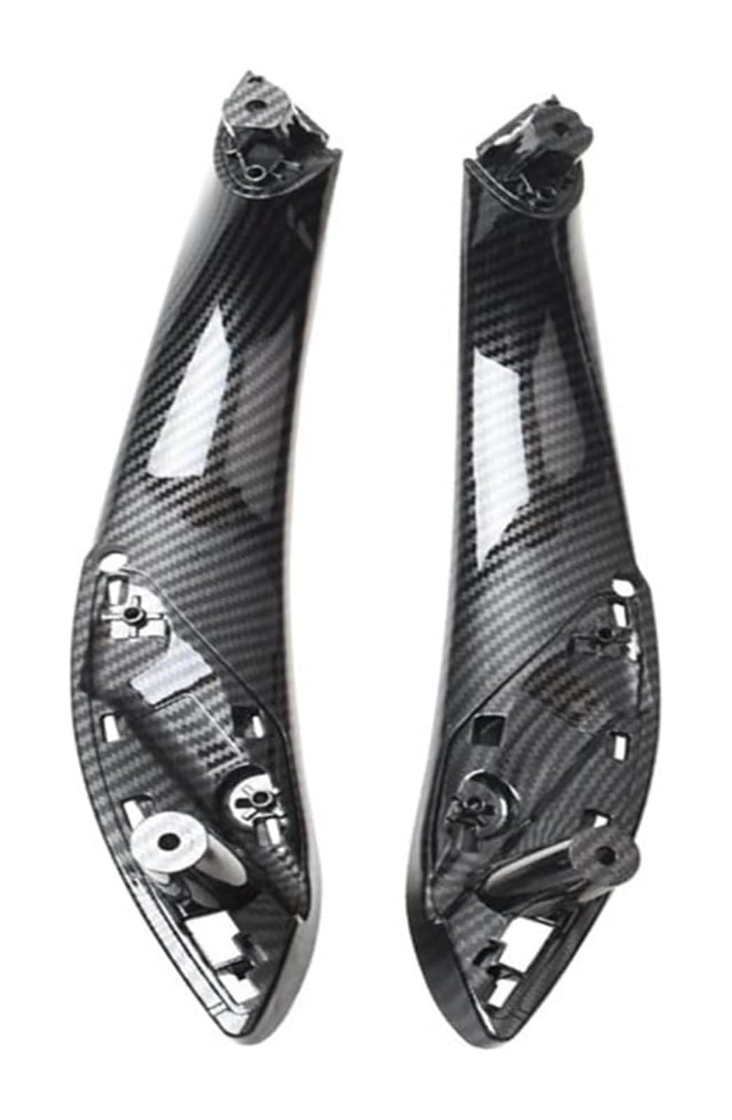 Auto Innen Türgriff Für N&issan Für Qashqai J10 2007-2013 Auto Hinten/Links Innentürgriff Innentür Zuggriff Verkleidung(Carbon Front 2pcs) von YADLIUASA