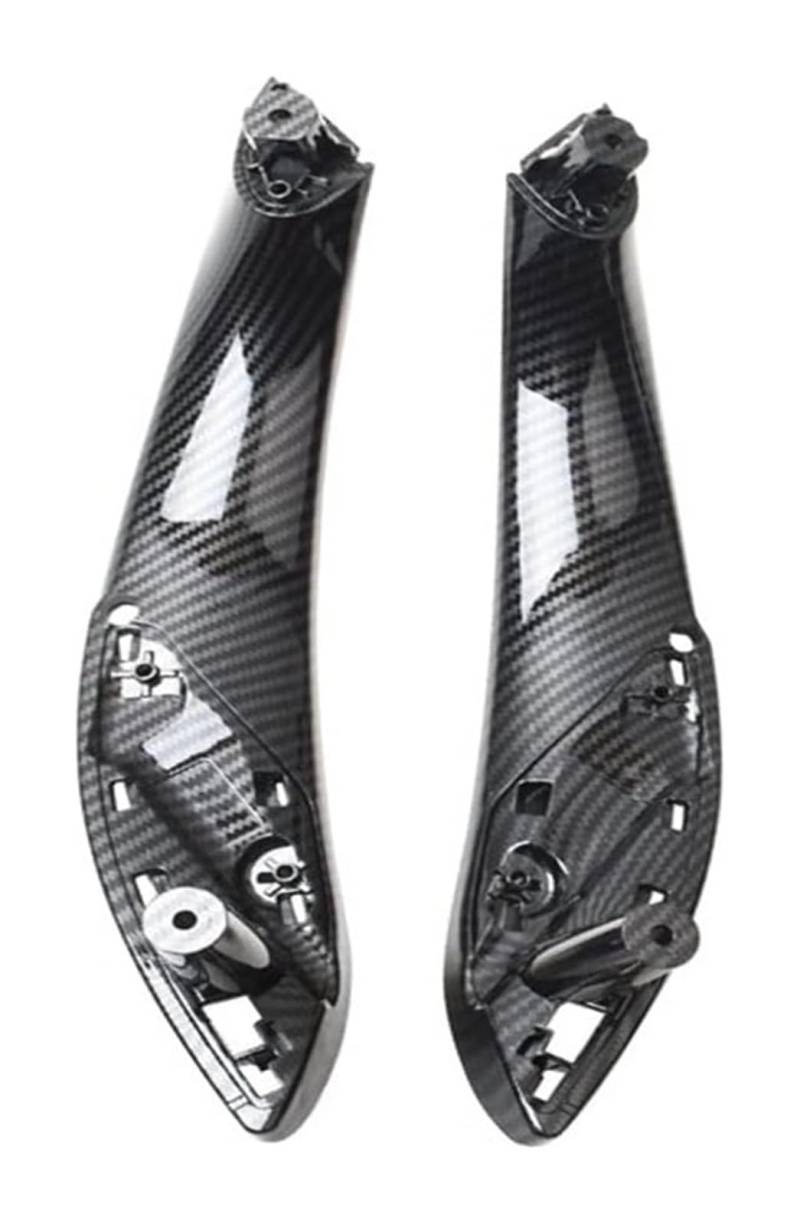 Auto Innen Türgriff Für N&issan Für Qashqai J10 2007-2013 Auto Hinten/Links Innentürgriff Innentür Zuggriff Verkleidung(Carbon Front 2pcs) von YADLIUASA