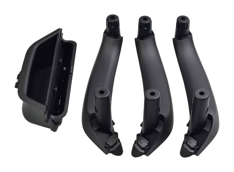 Auto Innen Türgriff Für S&Koda Für Superb 2001–2008 Auto Links Rechts Innen Türgriff Armlehne Zubehör(Black-4pcs) von YADLIUASA