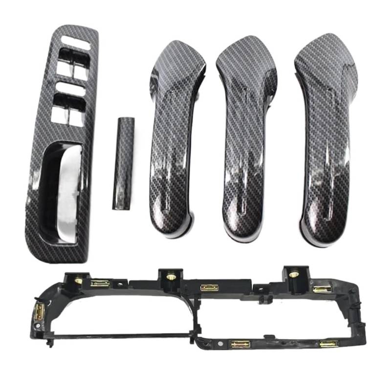 Auto Innen Türgriff Für S&Koda Für Superb 2007-2014 Vorne Links Rechts Tür Armlehne Box Inner Griff Rahmen Heber Schalter Box Trim(6pcs) von YADLIUASA