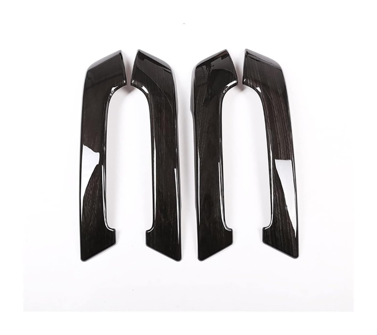 Auto Innen Türgriff Für T&oyota Für Land Cruiser Für Prado FJ150 150 2010-2018 Auto Innen Türgriff Dekoration Abdeckung Trim Zubehör(Black Wood Grain) von YADLIUASA