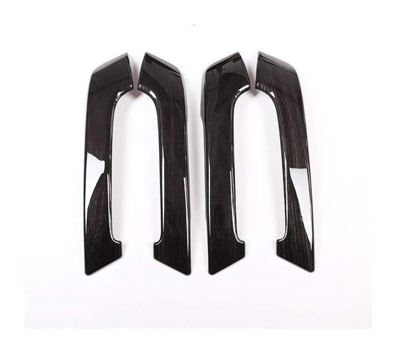 Auto Innen Türgriff Für T&oyota Für Land Cruiser Für Prado FJ150 150 2010-2018 Auto Innen Türgriff Dekoration Abdeckung Trim Zubehör(Black Wood Grain) von YADLIUASA
