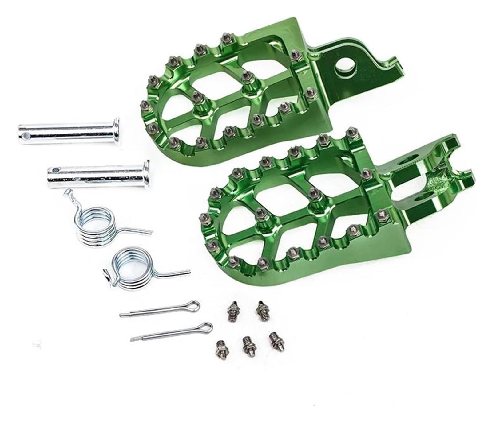 Für YZ65 Für YZ85 Für YZ125 Für YZ250 Für YZ YZF 125 250 450 Für WR250F Für WR450F Für YZ450FX Motorrad CNC Pedal Motorrad Anti Rutsch Fußpedal(Green) von YADLIUASA
