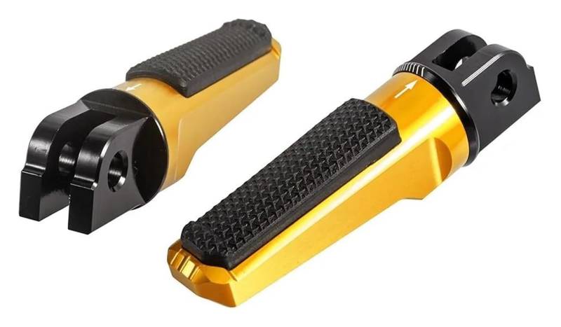 Für YZF Für R6 03-20 Für YZF Für R1 02-21 Für YZF-R1M 17-21 Motorrad-Vorderpedale Fußrasten Fuß Fußstütze Motorrad Anti Rutsch Fußpedal(Gold) von YADLIUASA