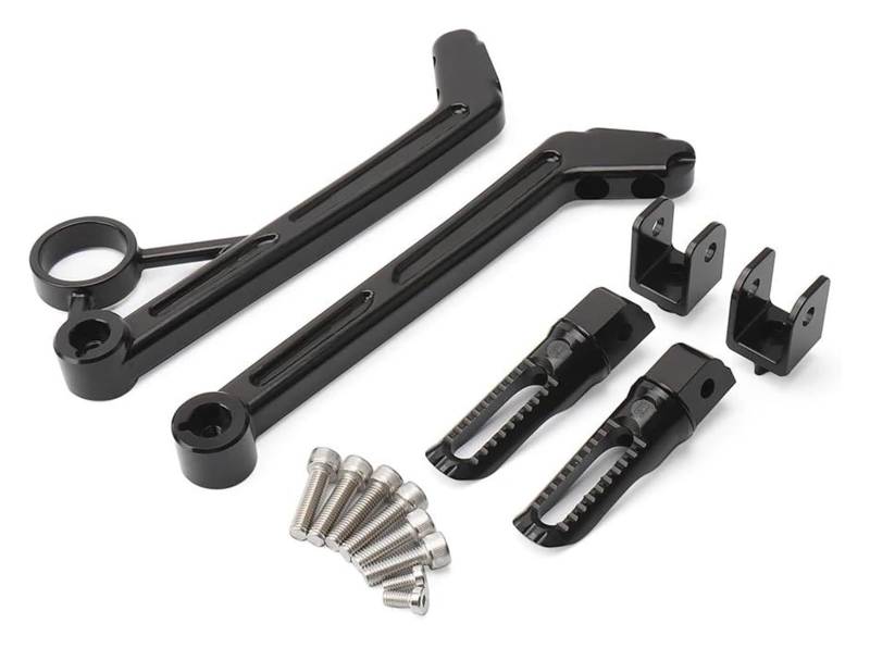 Motorrad Ruhepedal Für BM&W Für R9T Für Racer Für Rninet Für Scrambler Motorrad Hinten Fußrasten Halterung Motorrad Anti Rutsch Fußpedal(Black) von YADLIUASA
