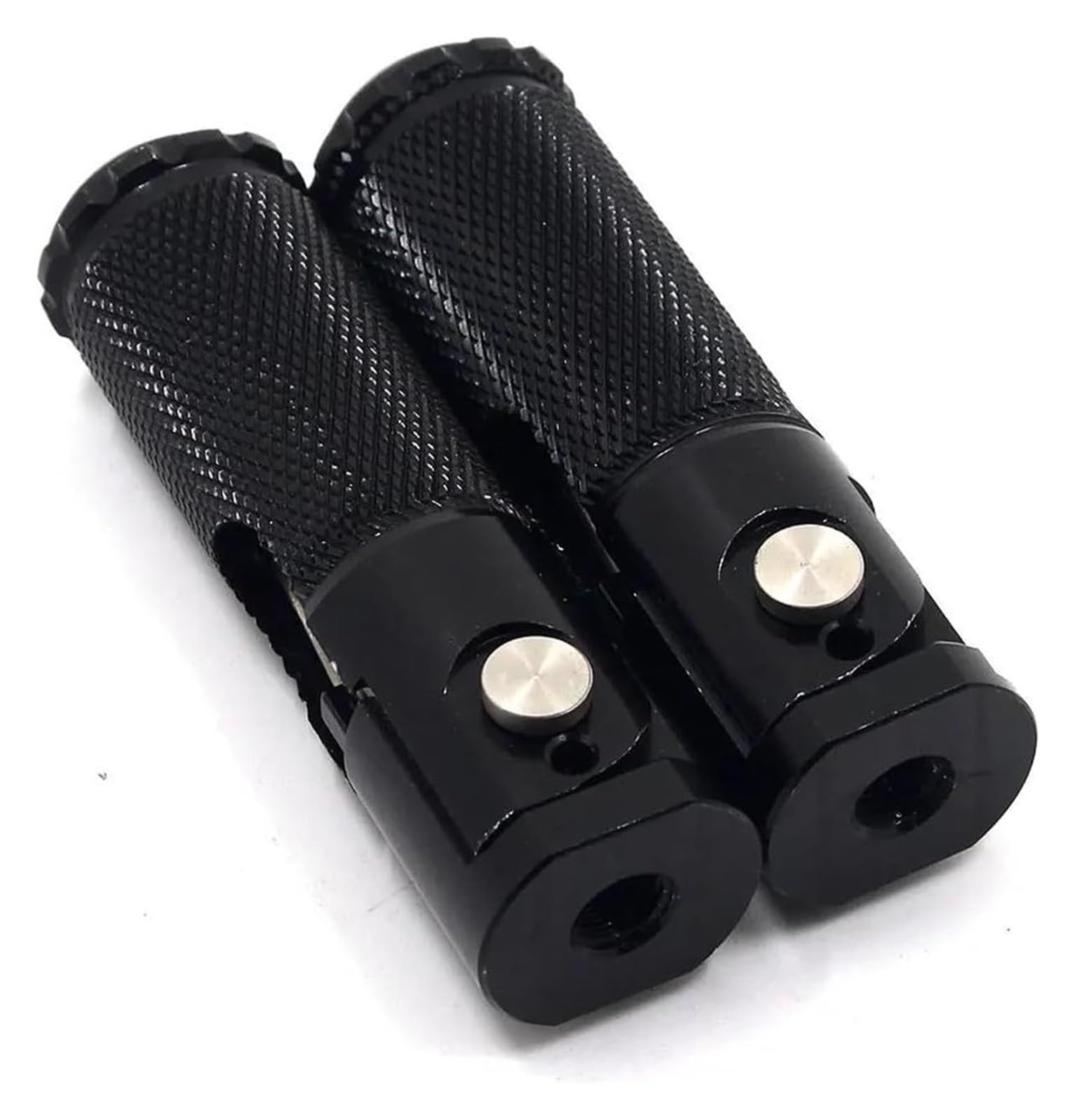 Motorrad Ruhepedal Für Kawasaki CNC Motorrad Klapp Fußrasten Hinten Pedale Motorrad Anti Rutsch Fußpedal(Black) von YADLIUASA