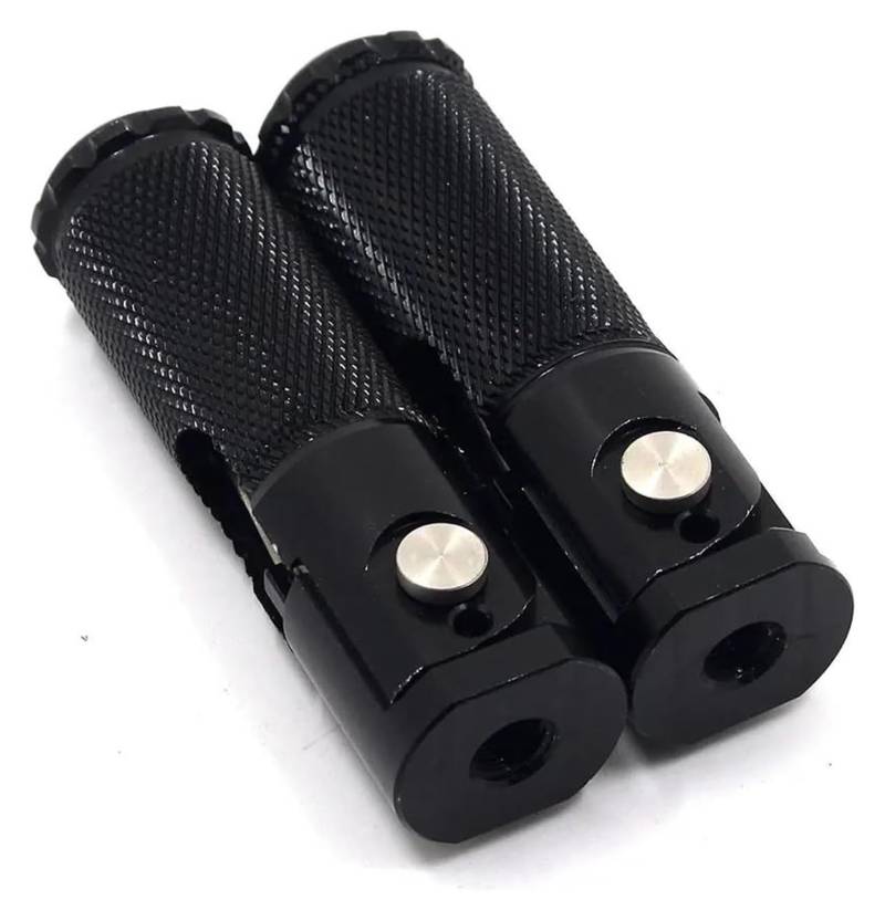 Motorrad Ruhepedal Für Kawasaki CNC Motorrad Klapp Fußrasten Hinten Pedale Motorrad Anti Rutsch Fußpedal(Black) von YADLIUASA