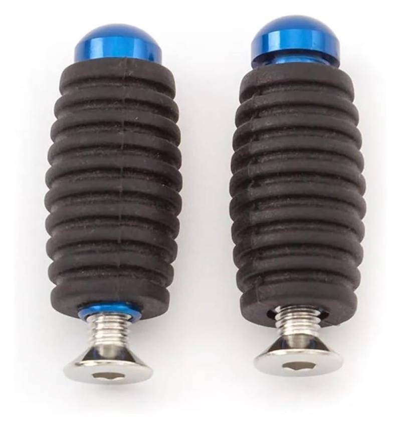 Motorrad Ruhepedal Für Kawasaki CNC Racing Motorrad Fußrastenanlage Fußstütze Schalthebel Motorrad Anti Rutsch Fußpedal(Blue) von YADLIUASA