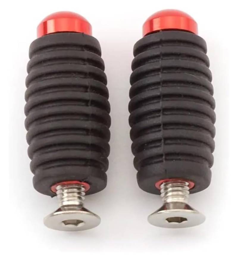 Motorrad Ruhepedal Für Kawasaki CNC Racing Motorrad Fußrastenanlage Fußstütze Schalthebel Motorrad Anti Rutsch Fußpedal(Red) von YADLIUASA