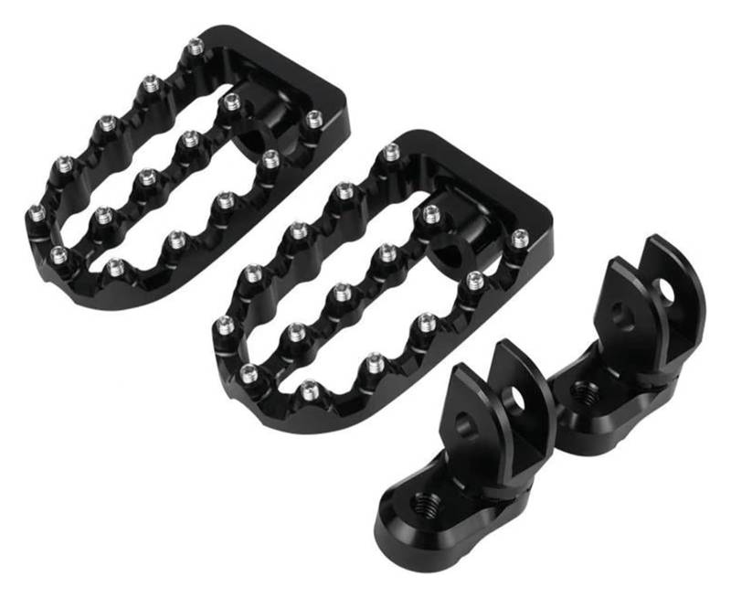 Motorrad Ruhepedal Für Kawasaki Für KLR650 Für KLR650 1987-2018 Breite Fußstützen Fußpedal Motorrad 360 ° Einstellbar Motorrad Anti Rutsch Fußpedal von YADLIUASA