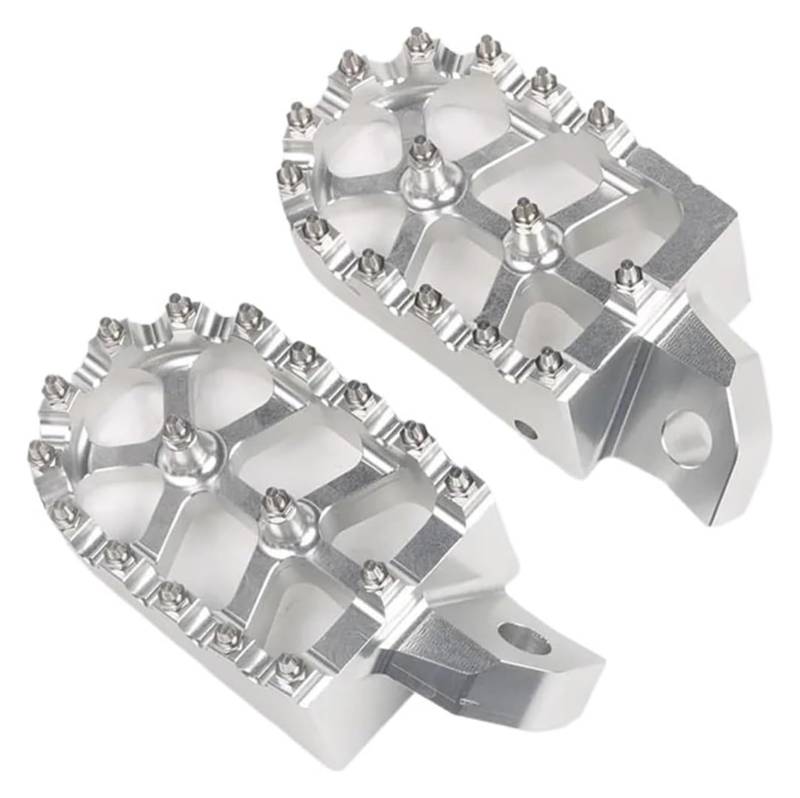 Motorrad Ruhepedal Für Kawasaki Für KX125 Für KX250 1988-1996 Fußrasten Pedale Aluminium Motorrad Anti Rutsch Fußpedal von YADLIUASA