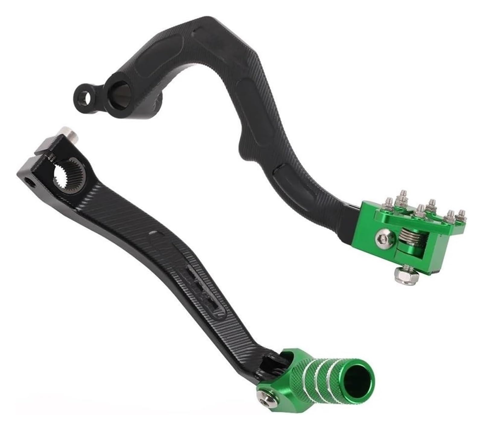 Motorrad Ruhepedal Für Kawasaki Für KX450F Für KX450 Für KX250F Für KLX450R Motorrad CNC Fuß Brems Shifter Hebel Pedal Motorrad Anti Rutsch Fußpedal(SetC) von YADLIUASA